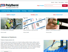 Tablet Screenshot of polytherm.ie