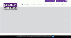 Desktop Screenshot of polytherm.at