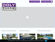Tablet Screenshot of polytherm.at